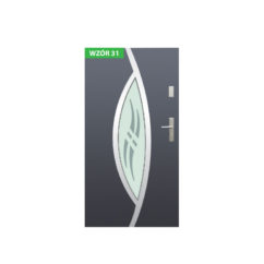 Drzwi zewnętrzne stalowe z ościeżnicą stalową lub aluminiową – Wikęd nr 31
